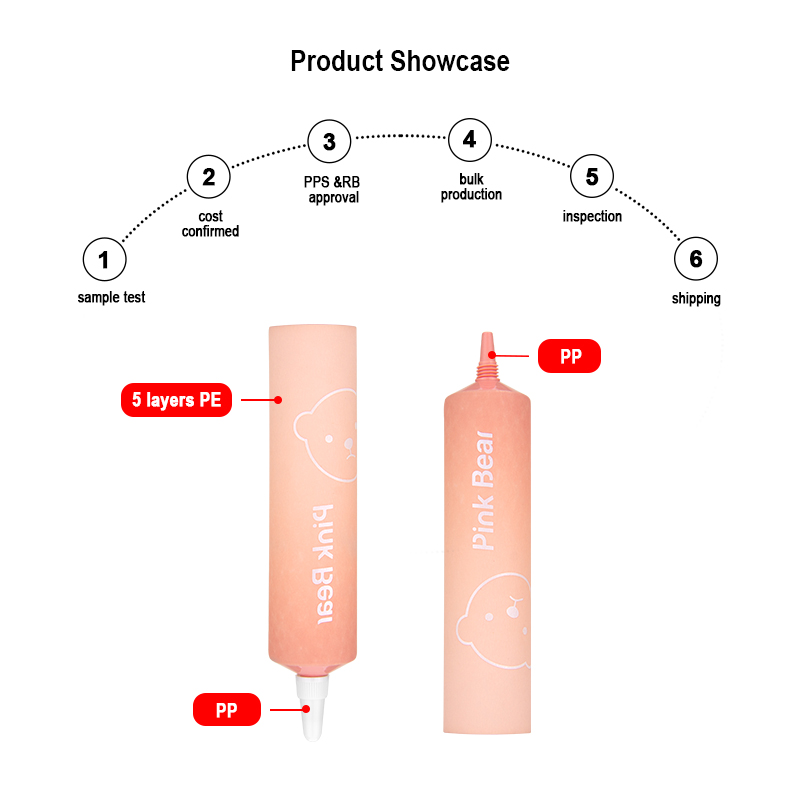 long Nozzle Tubes Gel Lotion tube