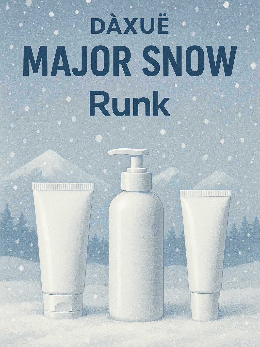 Major Snow Falls—Runk เผยโฉม White Blueprint สำหรับบรรจุภัณฑ์ความงามปี 2026