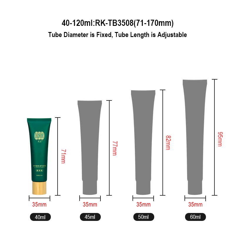 Runk cosmetic tube size