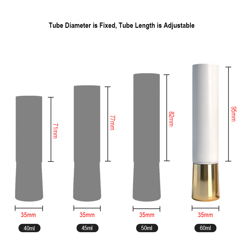 Runk cosmetic tube size