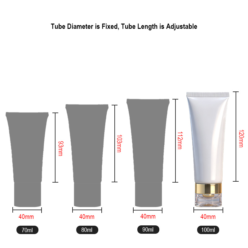 Runk cosmetic tube size