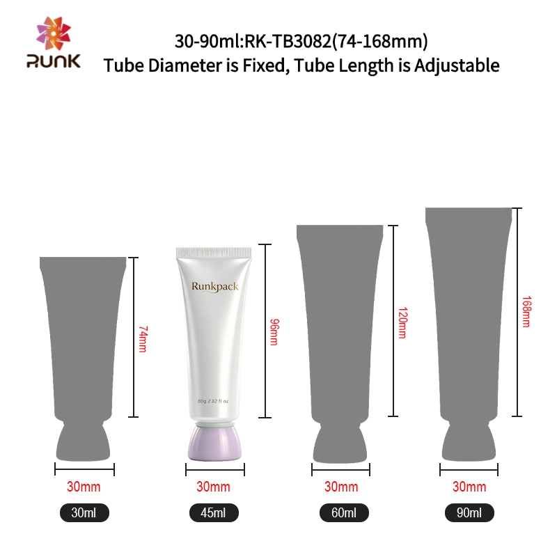 Runk cosmetic tube size