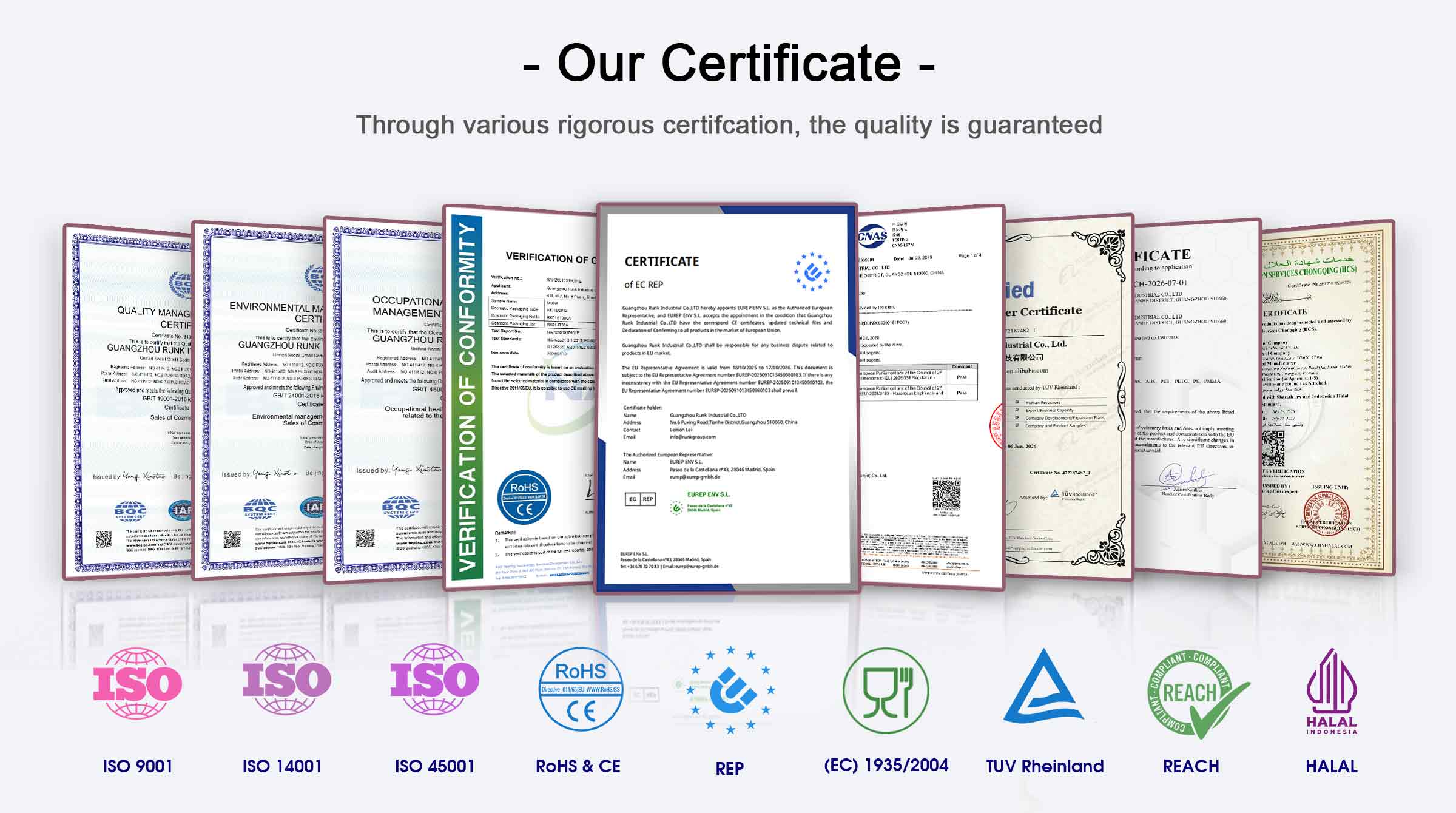 Runk certificate Runk certificate