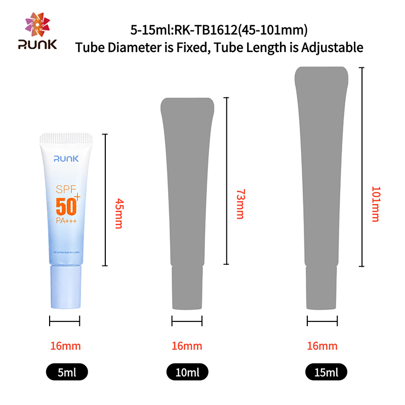 Runk Cosmetic Tube Capacity Runk Cosmetic Tube Capacity